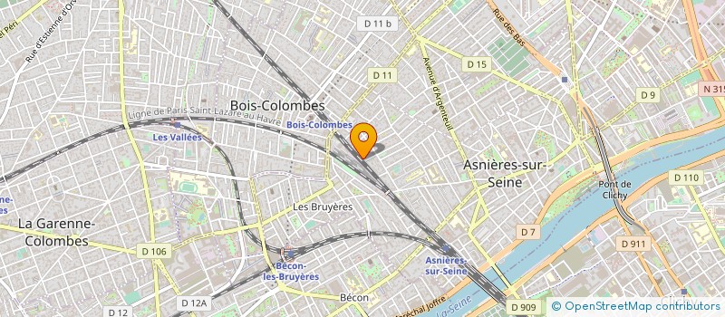 localisation de l'entreprise ESCAPADES  ASNIERES-SUR-SEINE