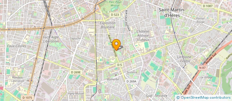 localisation de l'entreprise ESCAPADES  GRENOBLE