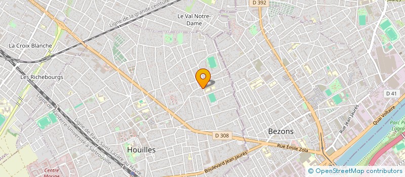 localisation de l'entreprise ESCAPADES  HOUILLES