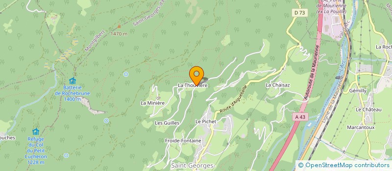 localisation de l'entreprise ESCAPADES NORDIQUES  ST GEORGES DES HURTIERES