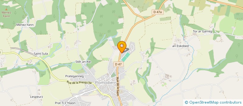 localisation de l'entreprise ESCAPADES OCEANES EN FINIS'TERRE  PLOMODIERN