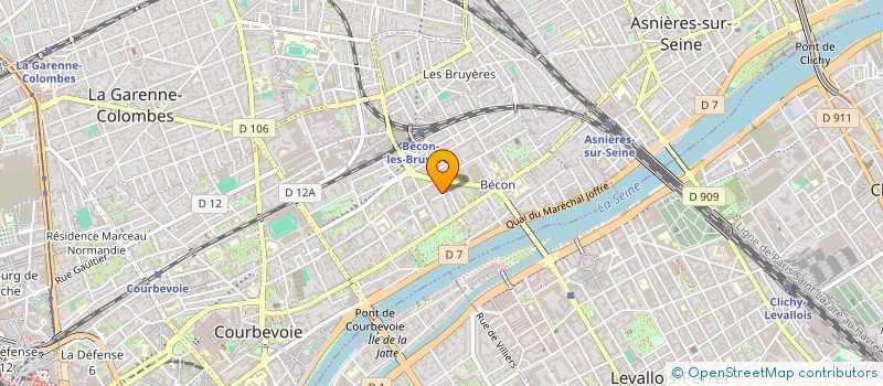 localisation de l'entreprise ESCAPE ACTIVITY à COURBEVOIE