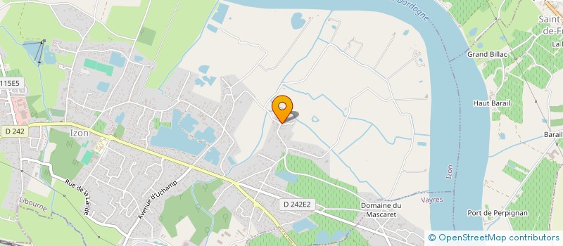 localisation de l'entreprise ESCAPE APERO BORDEAUX  IZON