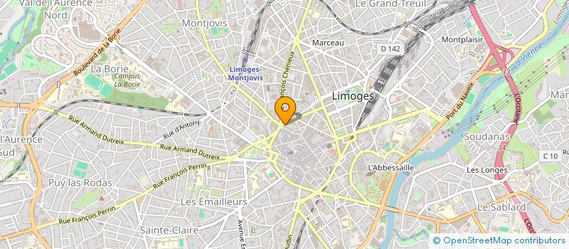 localisation de l'entreprise ESCAPE CORPORATE à LIMOGES