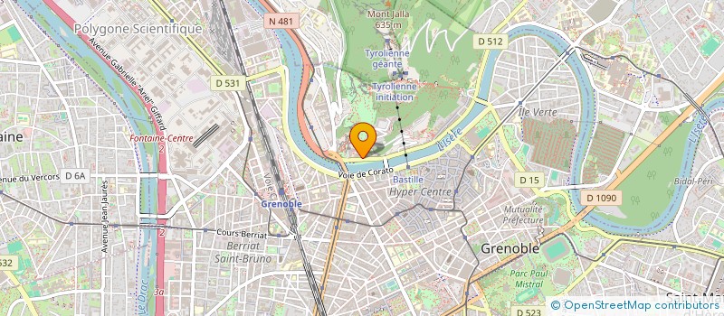 localisation de l'entreprise ESCAPE GAME BASTILLE  GRENOBLE