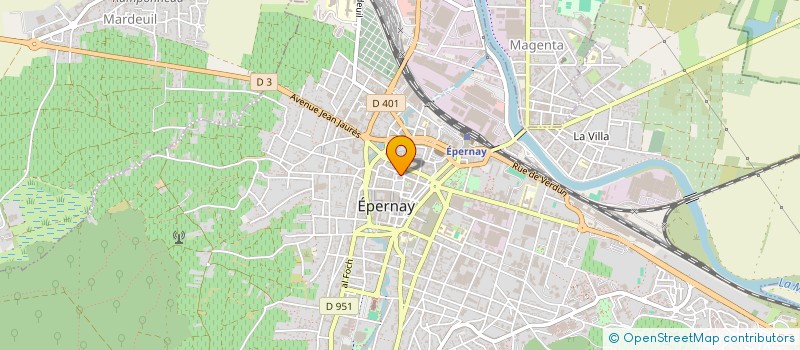 localisation de l'entreprise ESCAPE GO  EPERNAY