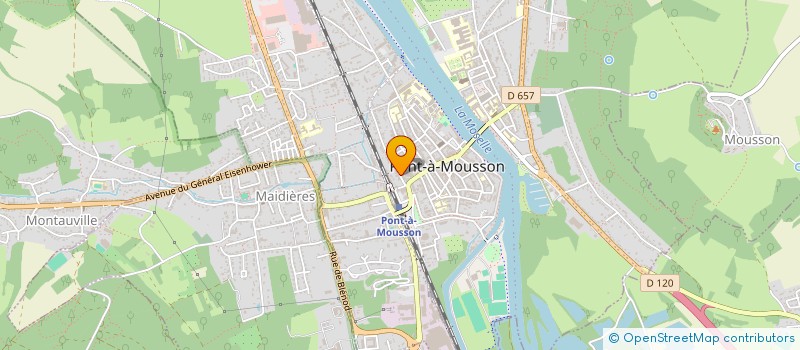 localisation de l'entreprise ESCAPE HOTEL  PONT-A-MOUSSON