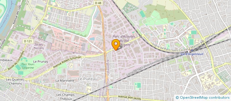 localisation de l'entreprise ESCAPE MAX  ARGENTEUIL