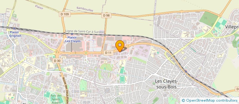 localisation de l'entreprise ESCAPE ODYSSEY à LES CLAYES-SOUS-BOIS