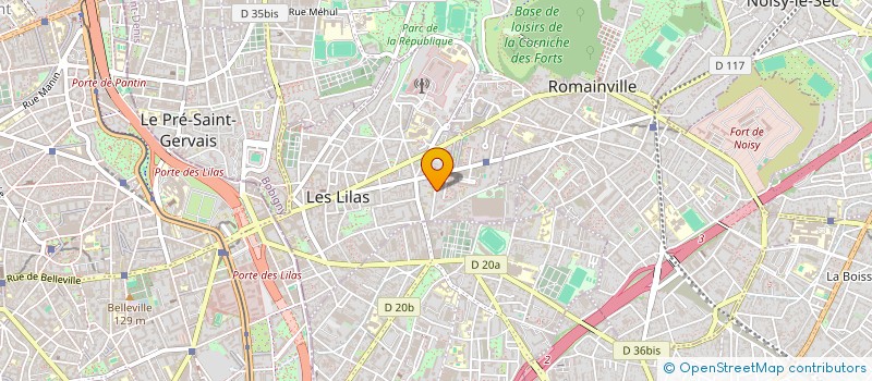 localisation de l'entreprise ESCAPED RECORDS à LES LILAS