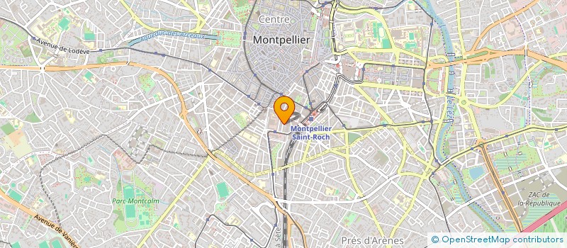 localisation de l'entreprise ESCAR à MONTPELLIER