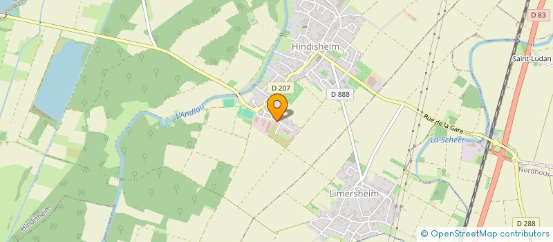 localisation de l'entreprise ESCASTEEL  HINDISHEIM