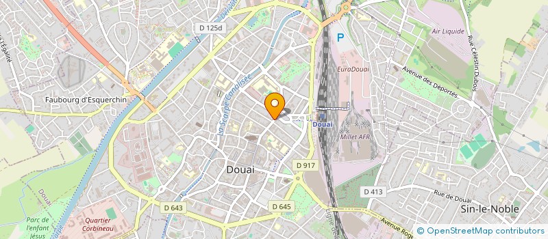 localisation de l'entreprise ESCAUDAIN IMMO à DOUAI
