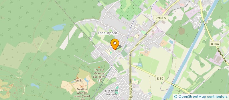 localisation de l'entreprise ESCAUT DARTS  ESCAUTPONT