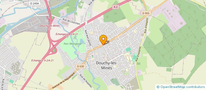localisation de l'entreprise ESCAUT ET ACIER à DOUCHY-LES-MINES