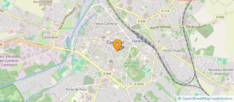 localisation de l'entreprise ESCAUT EVENTS à CAMBRAI