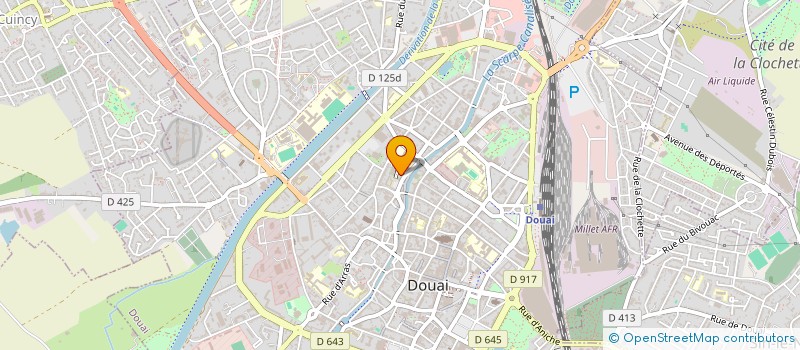 localisation de l'entreprise ESCAUT HABITAT  DOUAI