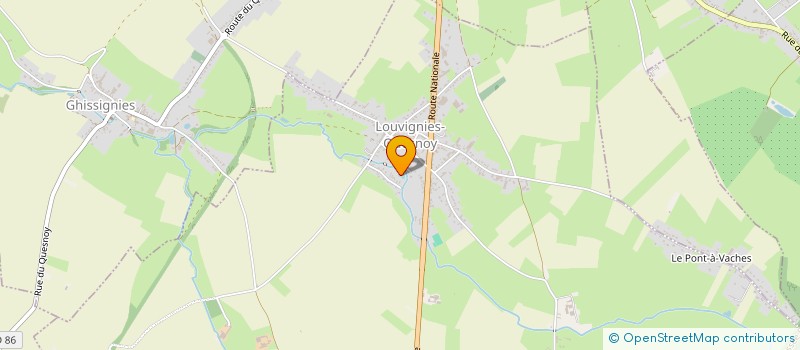 localisation de l'entreprise ESCAUT VIANDES DISTRIBUTION à LOUVIGNIES-QUESNOY