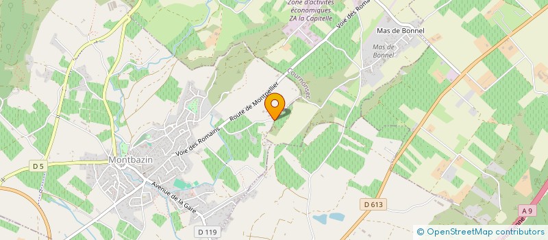 localisation de l'entreprise ESCAVIA-BARON  MONTBAZIN