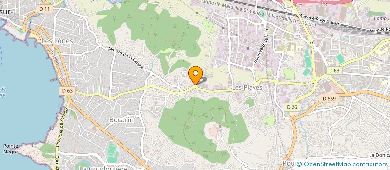 localisation de l'entreprise ESCAZUR à SIX-FOURS-LES-PLAGES