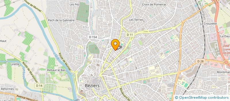 localisation de l'entreprise ESCENA FLAMENCA  BEZIERS