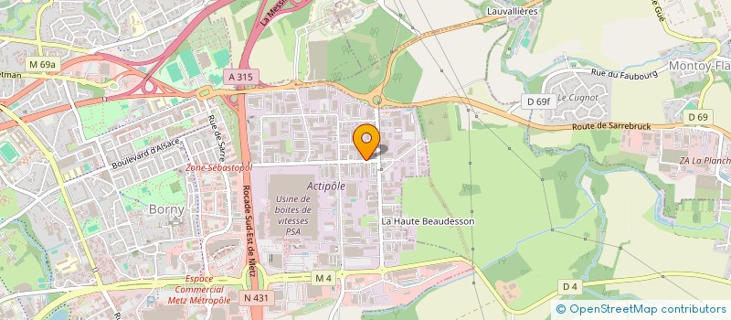 localisation de l'entreprise ESCGA JUNIOR CONSEIL à METZ