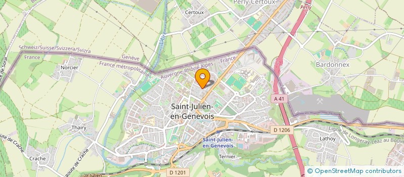 localisation de l'entreprise ESCIME 529  SAINT-JULIEN-EN-GENEVOIS