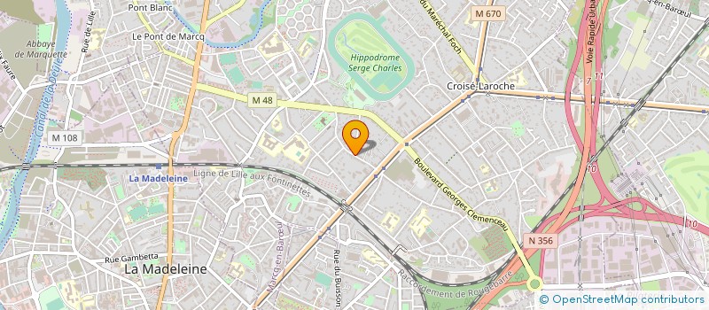 localisation de l'entreprise ESCIP-EXPERTISES à MARCQ-EN-BARŒUL