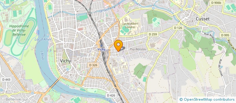 localisation de l'entreprise ESCKENAGI DONADONI à VICHY