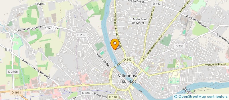 localisation de l'entreprise ESCLA  VILLENEUVE-SUR-LOT