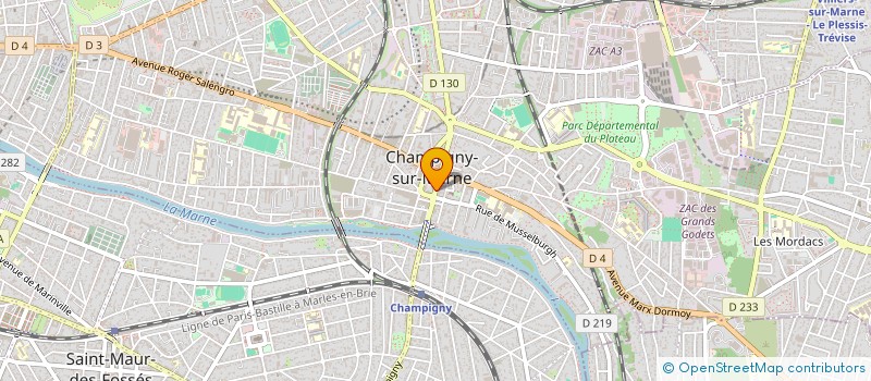 localisation de l'entreprise ESCLAUSE PAULETTE ET RENEE  CHAMPIGNY-SUR-MARNE