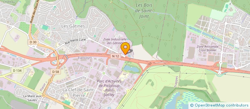localisation de l'entreprise ESCO à PLAISIR