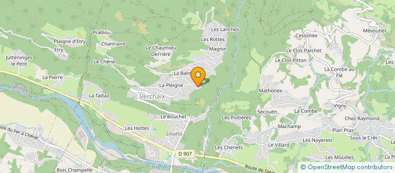 localisation de l'entreprise ESCO  VERCHAIX