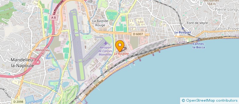 localisation de l'entreprise ESCO IMMOBILIER à CANNES