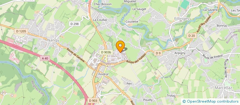 localisation de l'entreprise ESCODEC à FILLINGES