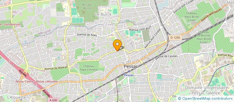 localisation de l'entreprise ESCOFFIER  PESSAC