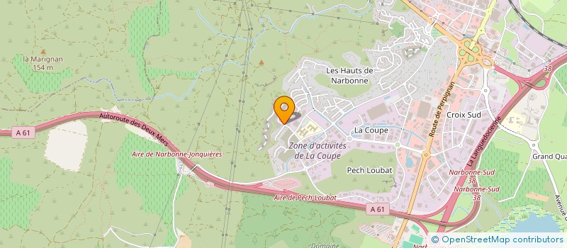 localisation de l'entreprise ESCOFFIER à NARBONNE