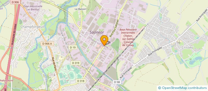 localisation de l'entreprise ESCOFIER TECHNOLOGIE à CHALON-SUR-SAONE