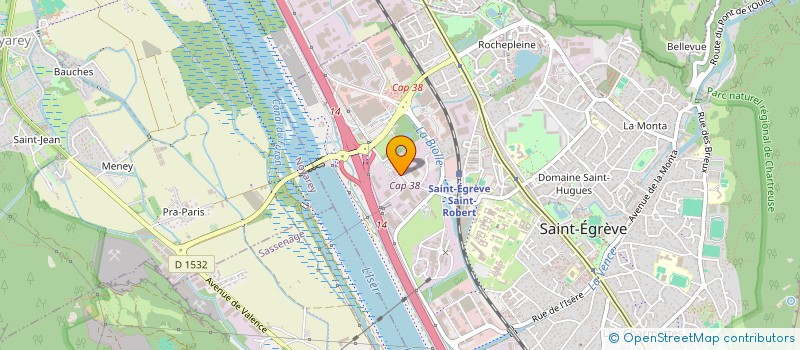 localisation de l'entreprise ESCOLLE BETON à SAINT-EGREVE