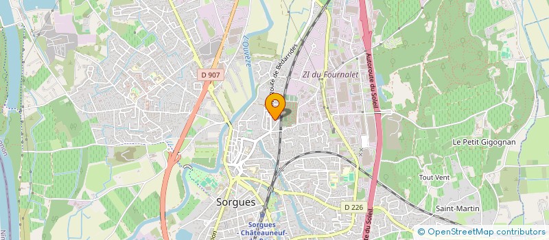 localisation de l'entreprise ESCOLO DOU PONT DE SORGO  SORGUES