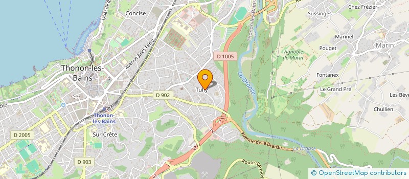 localisation de l'entreprise ESCOMED à THONON-LES-BAINS
