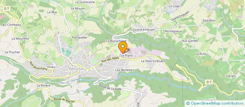 localisation de l'entreprise ESCOPAS  PELUSSIN