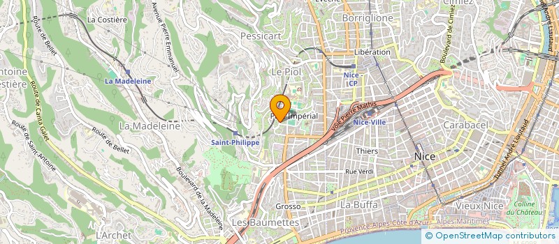 localisation de l'entreprise ESCOPUB à NICE