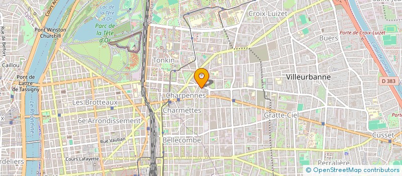 localisation de l'entreprise ESCOR à VILLEURBANNE