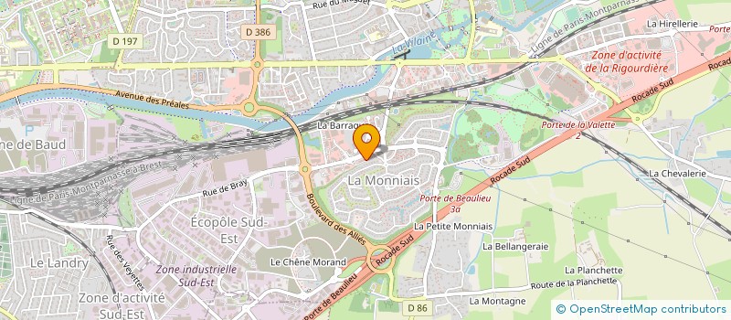 localisation de l'entreprise ESCORAM à CESSON-SEVIGNE