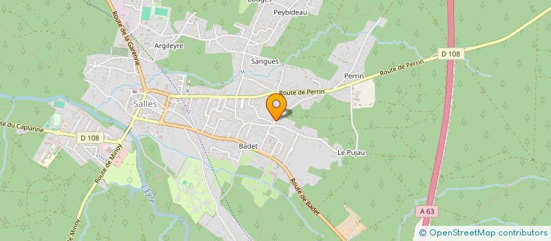 localisation de l'entreprise ESCORT ET GUIDAGE 33 à SALLES