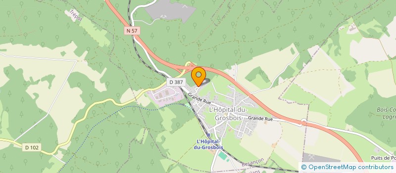 localisation de l'entreprise ESCORT'MOTO à L'HOPITAL-DU-GROSBOIS