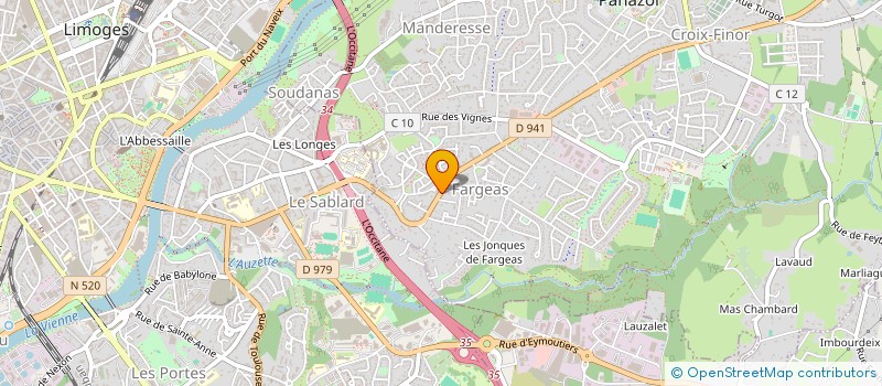 localisation de l'entreprise ESCORTE SECURITE COURSE 87 à PANAZOL