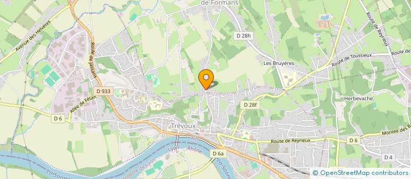 localisation de l'entreprise ESCOSA  SAINT-DIDIER-DE-FORMANS