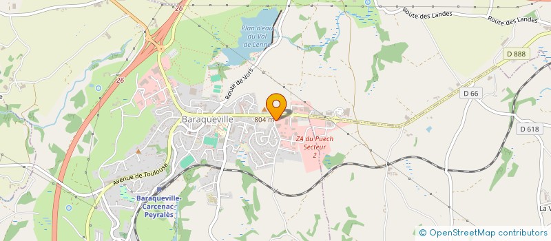 localisation de l'entreprise ESCOT NOTAIRES ASSOCIES  BARAQUEVILLE